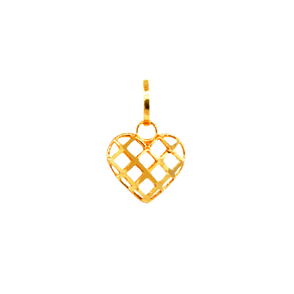 Pingente Coração Ouro 18K