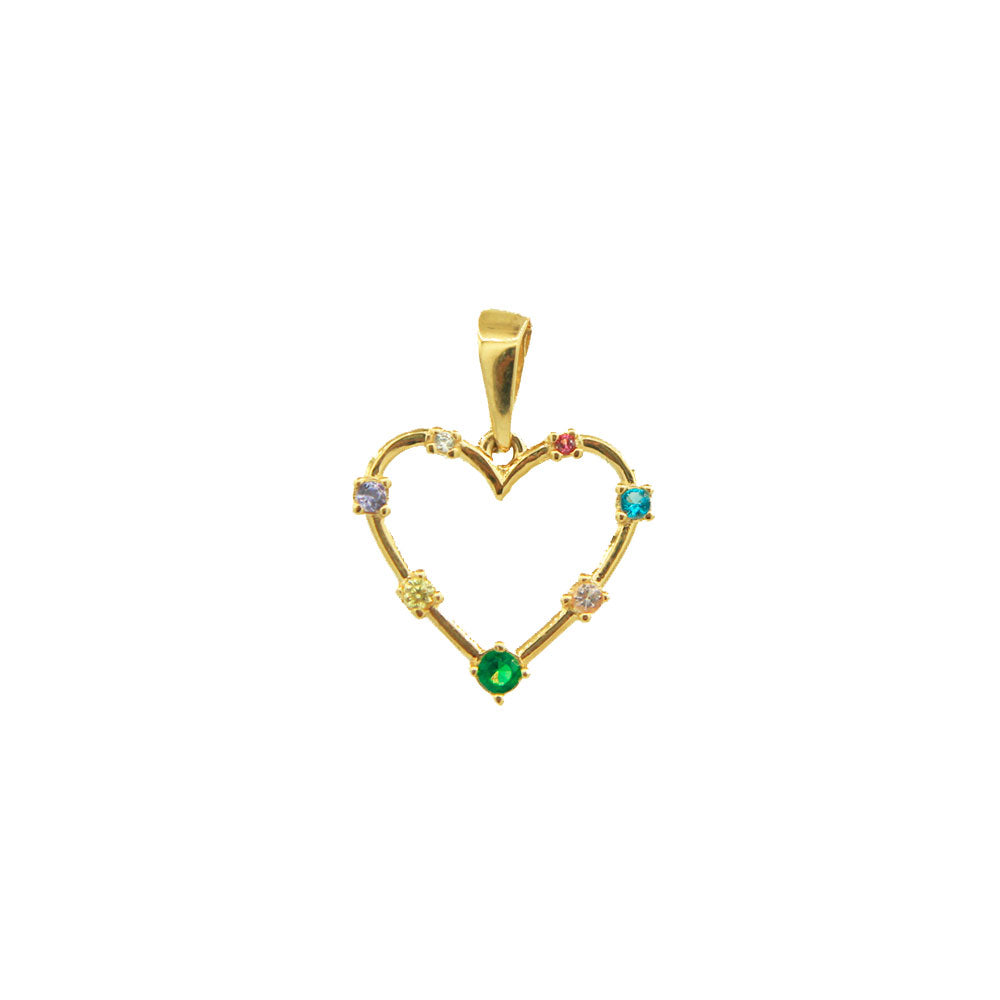 Pingente Coração Ouro 18K