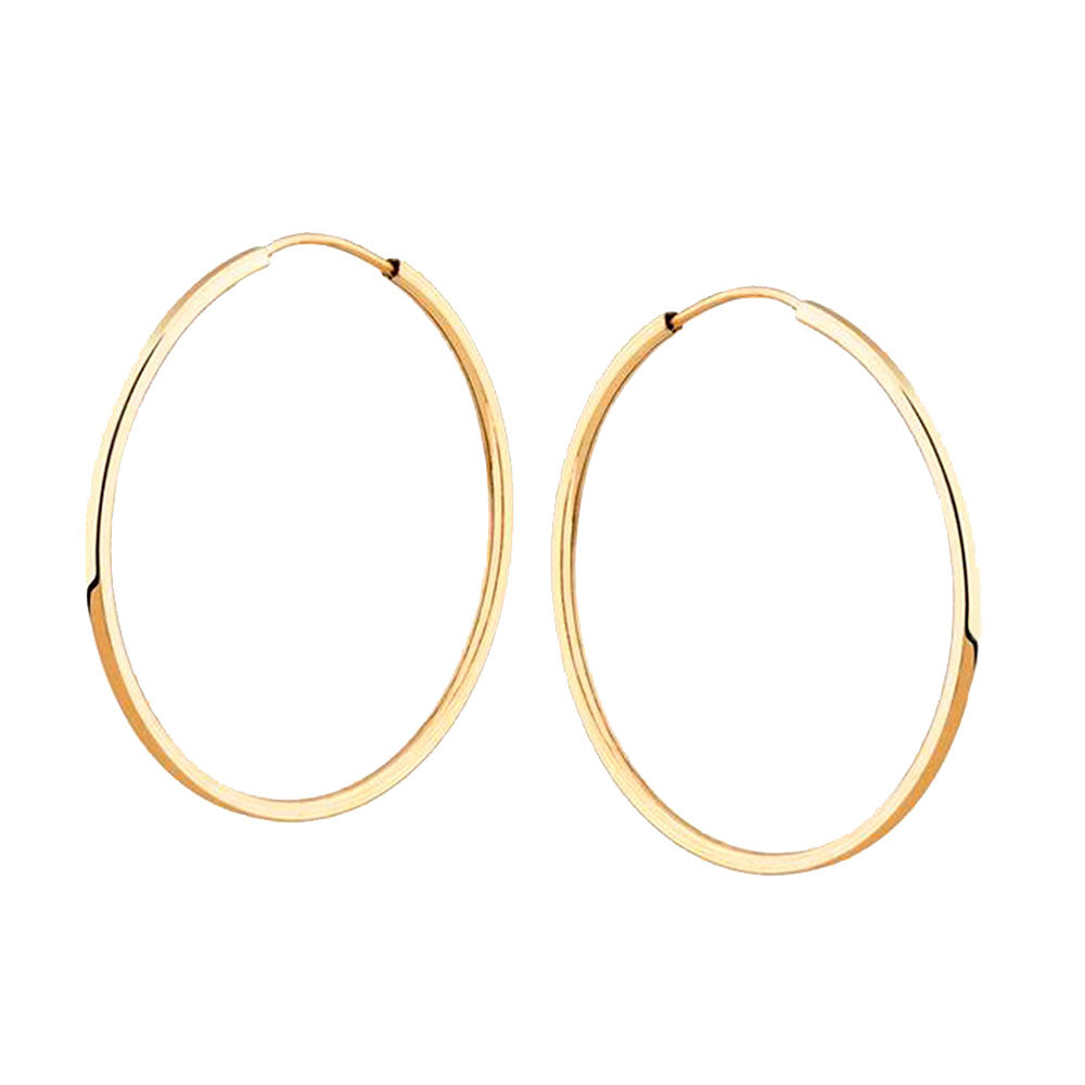 Brinco Argola Diâmetro 25MM Ouro 18K