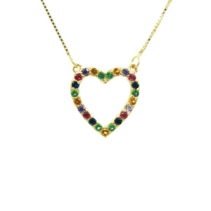 Gargantilha Coração Ouro 18K