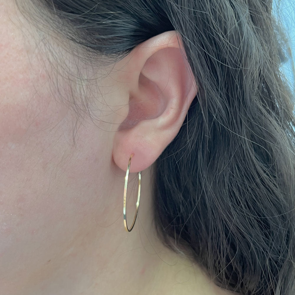 Brinco Argola Diâmetro 33mm Ouro 18K