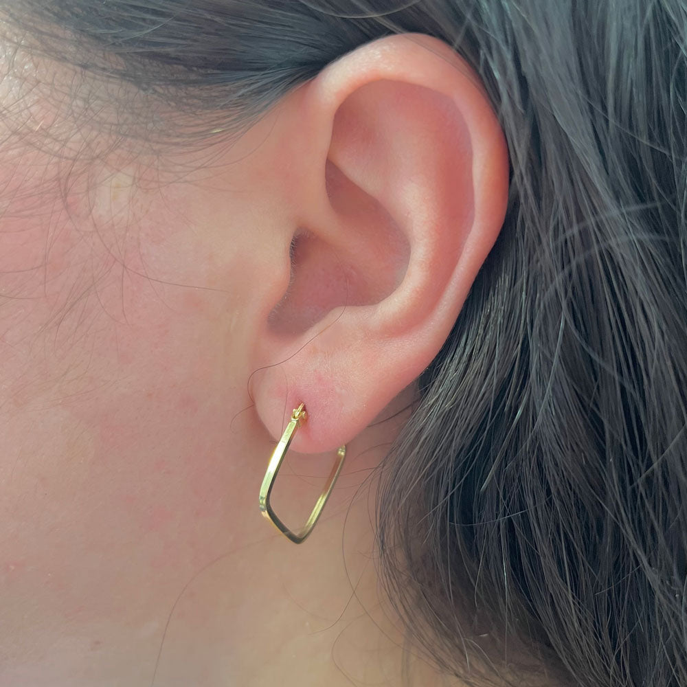 Brinco Argola 24mm Ouro 18K