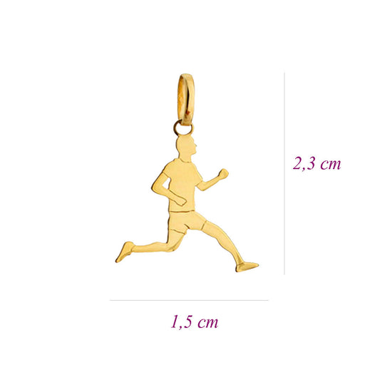 Pingente Corredor Ouro 18K