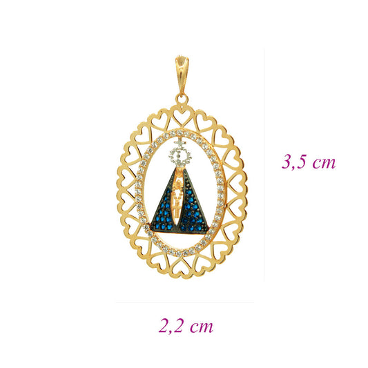 Pingente Nossa Senhora Aparecida Ouro 18K