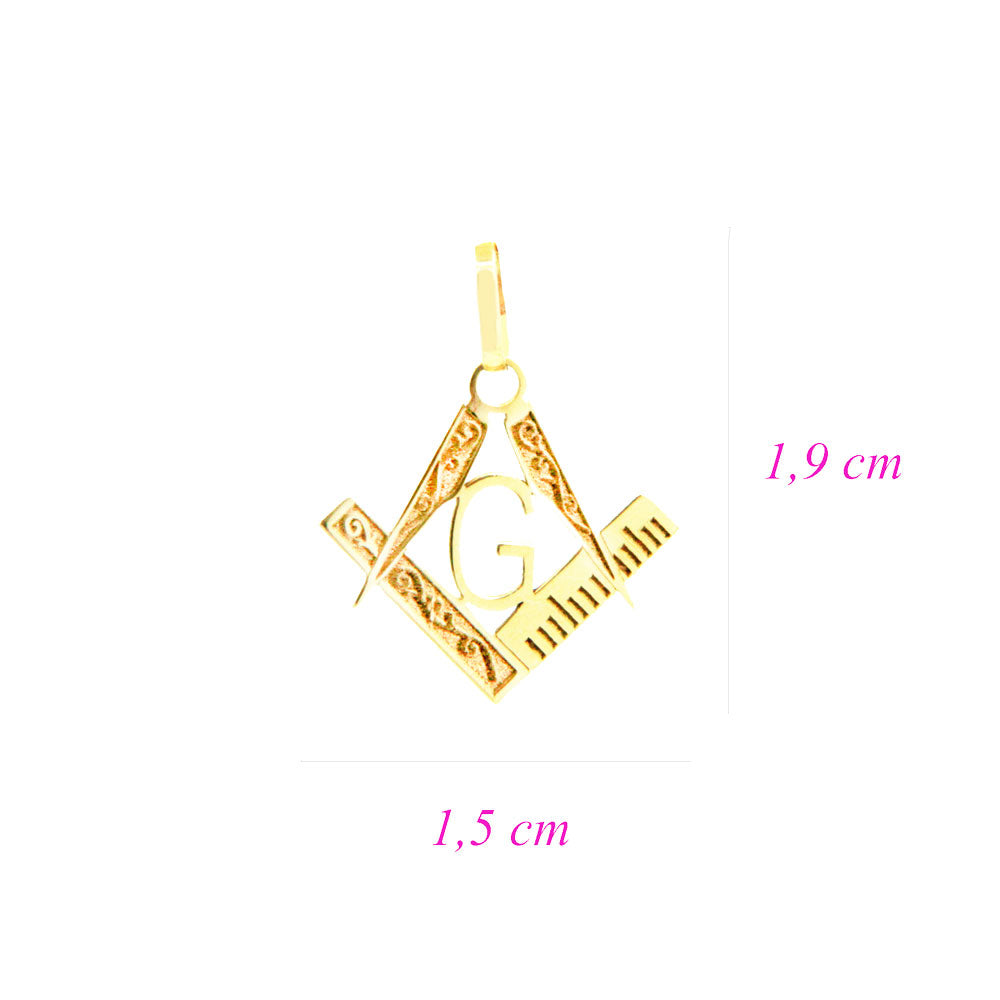 Pingente Maçonaria Ouro 18K