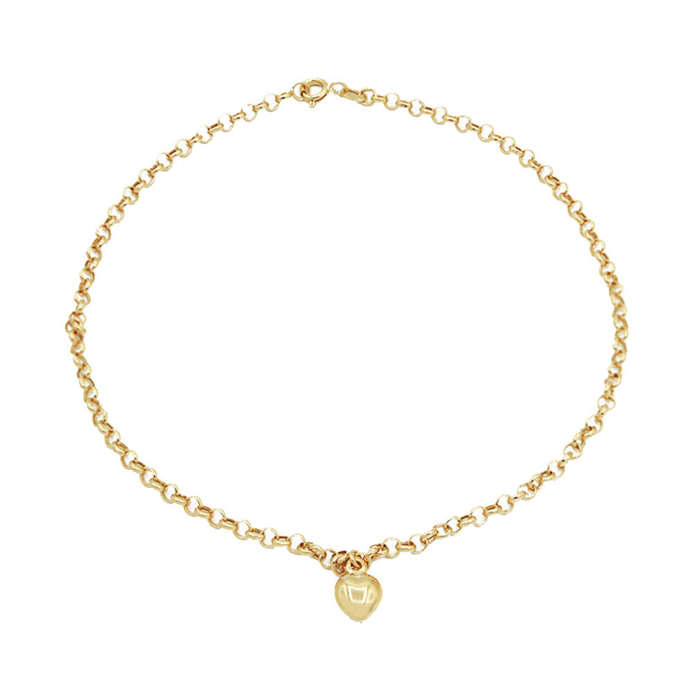 Tornozeleira Ouro 18K