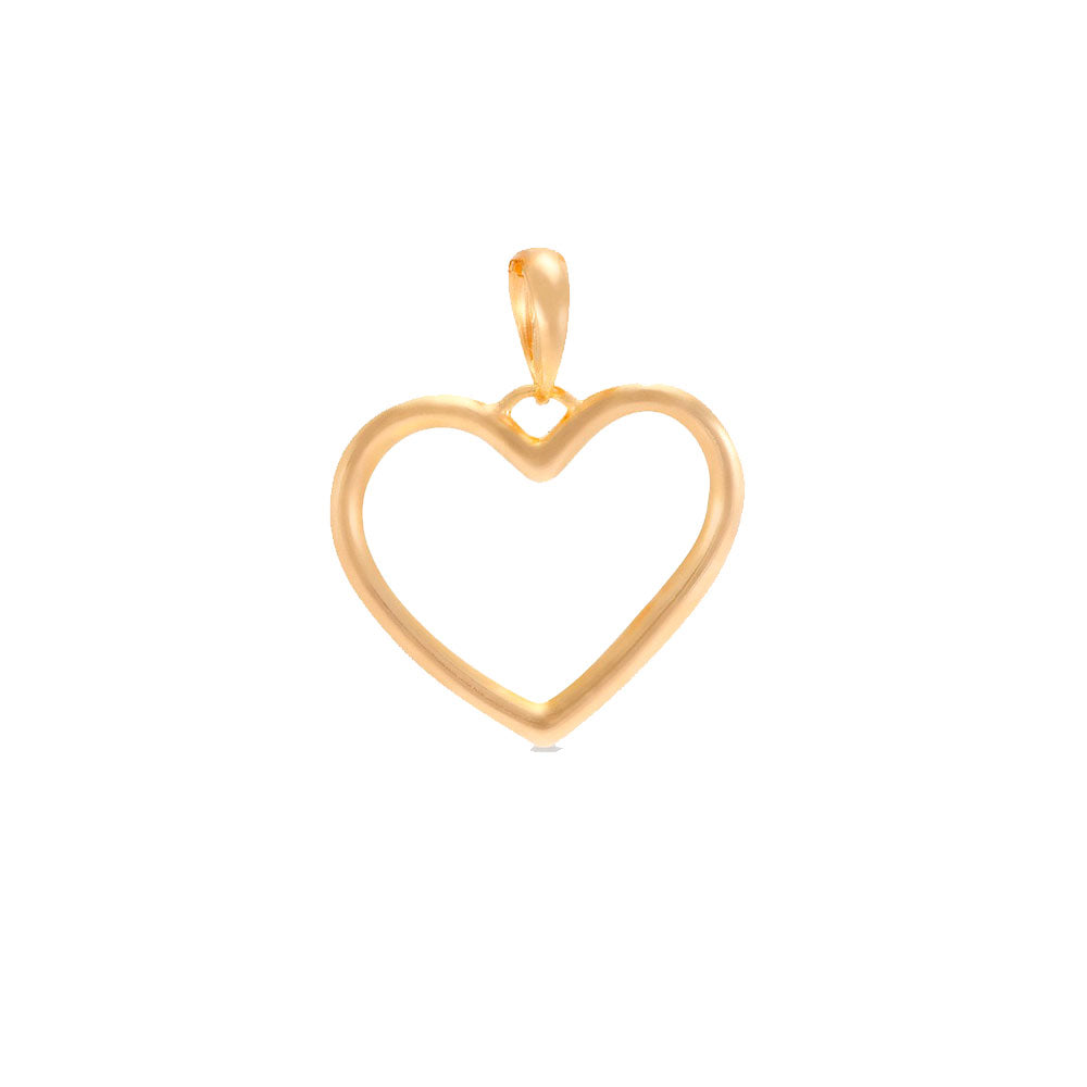 Pingente Coração Ouro 18K
