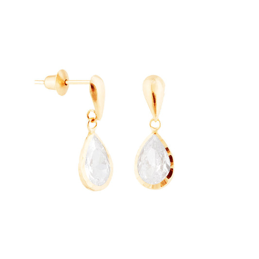 Brinco Gota Ouro 18K