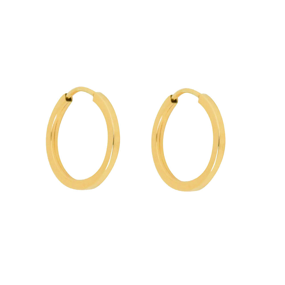 Brinco Argola Diâmetro 9MM Ouro 18K