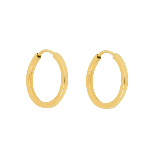 Brinco Argola Diâmetro 9MM Ouro 18K