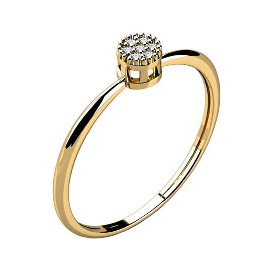 Anel Chuveiro Ouro 18K