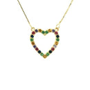 Gargantilha Coração Ouro 18K