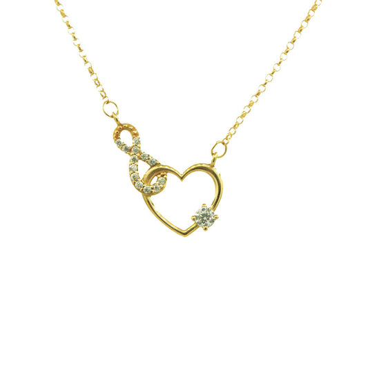 Gargantilha Coração Ouro 18K