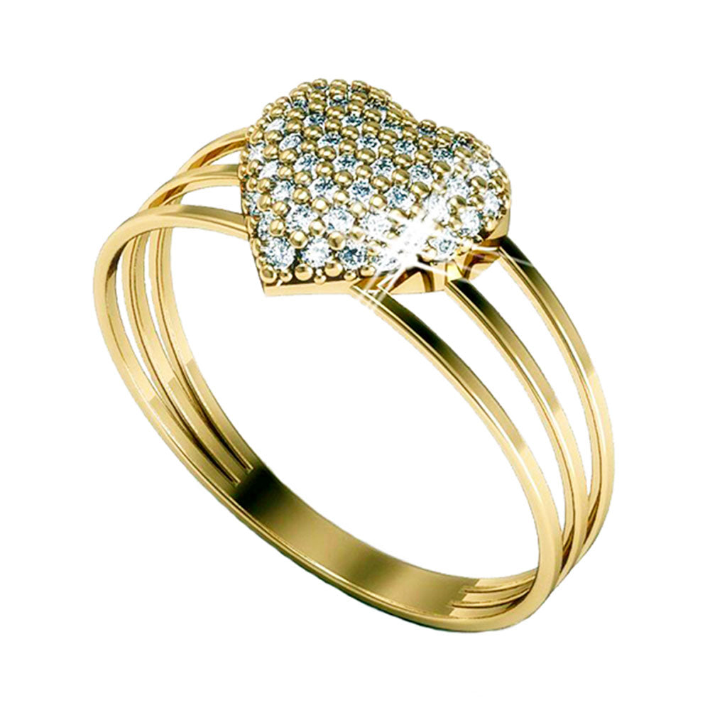 Anel Chuveiro Ouro 18K