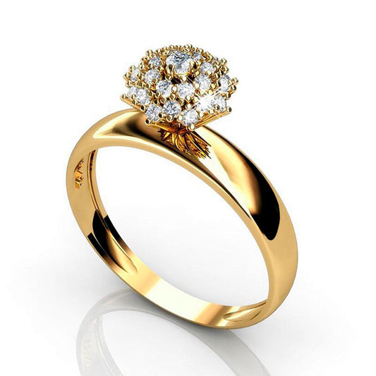 Anel Chuveiro Ouro 18K