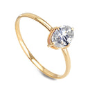 Anel Solitário Ouro 18K