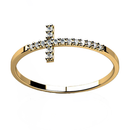 Anel Cruz Ouro 18K