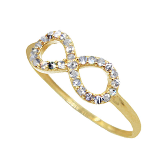 Anel Infinito Ouro 18K