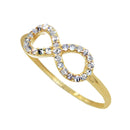 Anel Infinito Ouro 18K