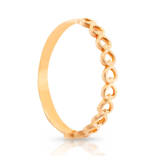 Anel Corações Ouro 18K