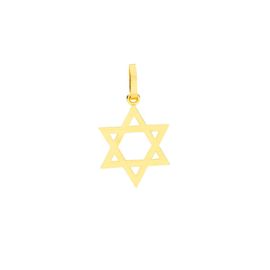 Pingente Estrela de Davi Ouro 18K