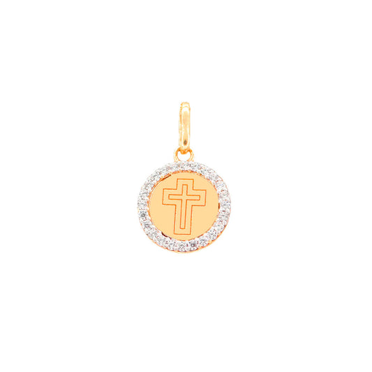 Pingente Cruz Ouro 18K