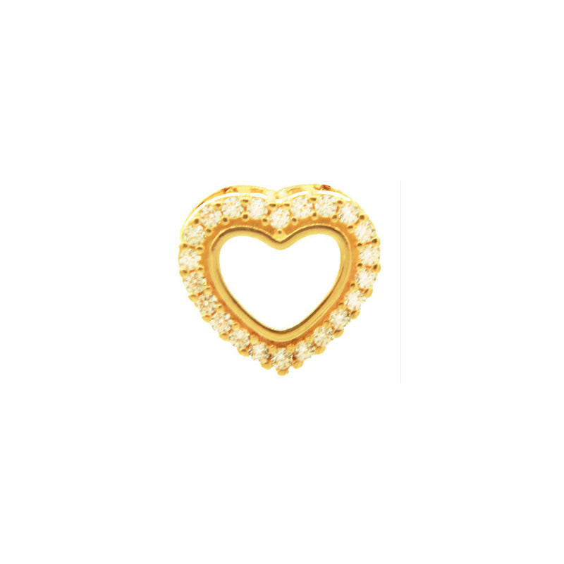 Pingente Coração Ouro 18K