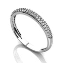 Anel Aparador Ouro Branco 18K