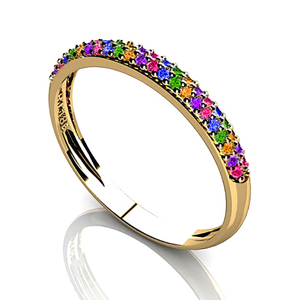 Anel Aparador Ouro Branco 18K