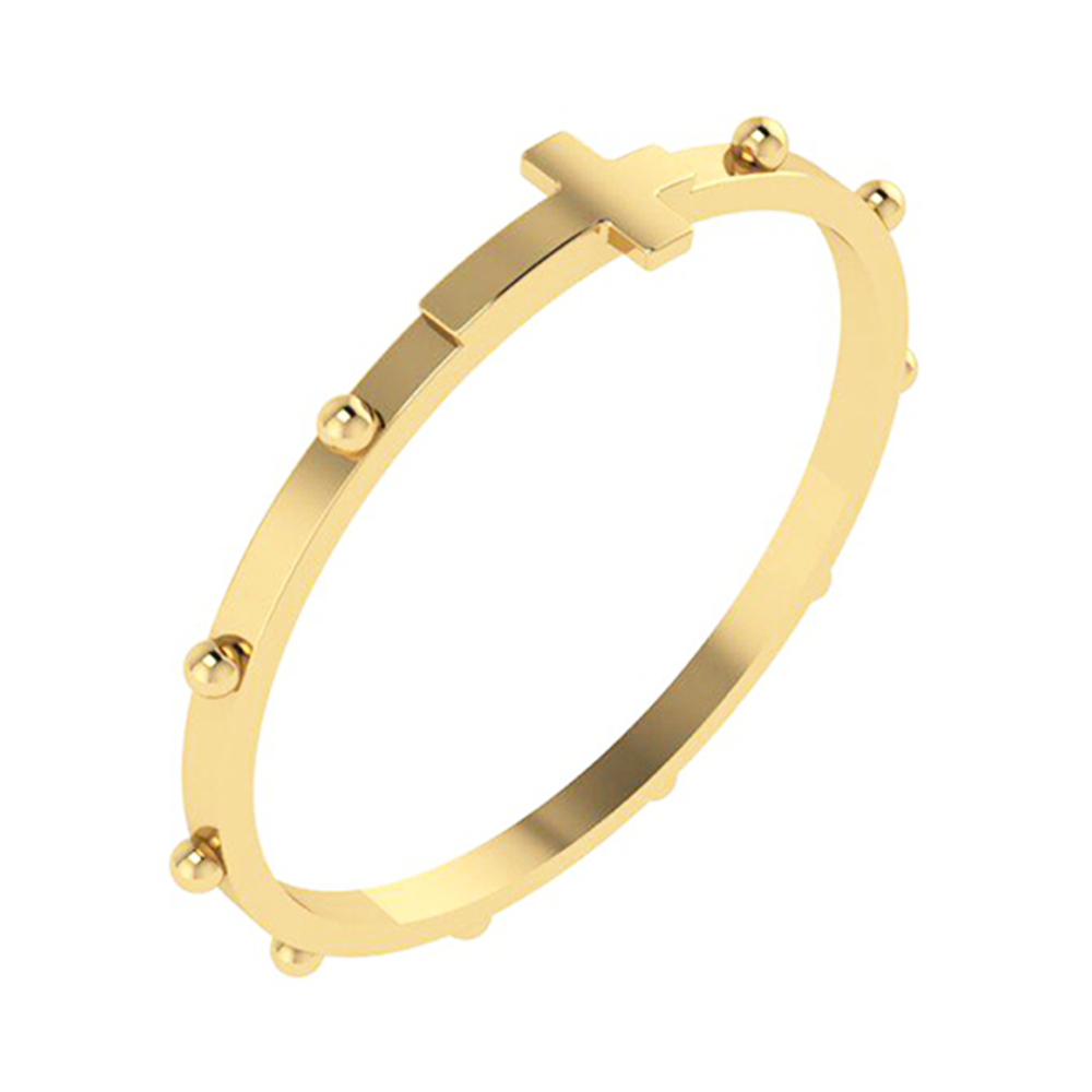 Anel Terço Ouro 18K