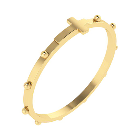 Anel Terço Ouro 18K