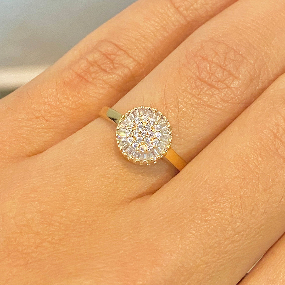 Anel Chuveiro Ouro 18K