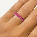 Anel Meia Aliança Ouro 18K