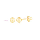Brinco Bola 3mm Ouro 18K
