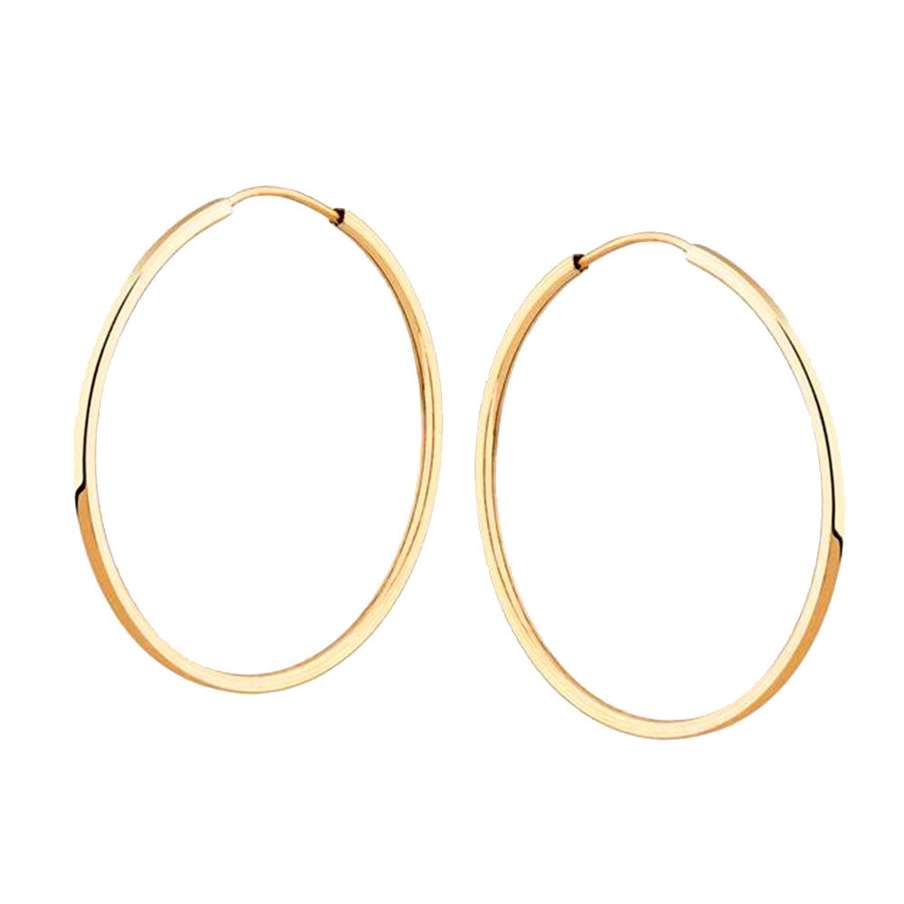 Brinco Argola Diâmetro 33mm Ouro 18K