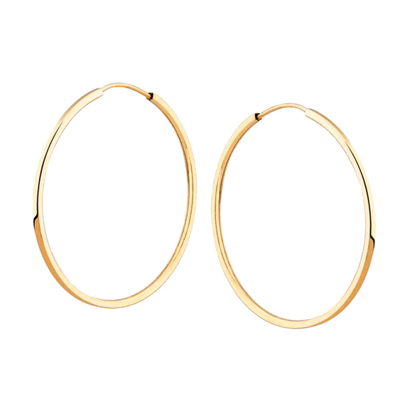 Brinco Argola Diâmetro 33mm Ouro 18K