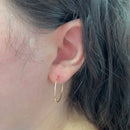 Brinco Argola Diâmetro 25mm Ouro 18K