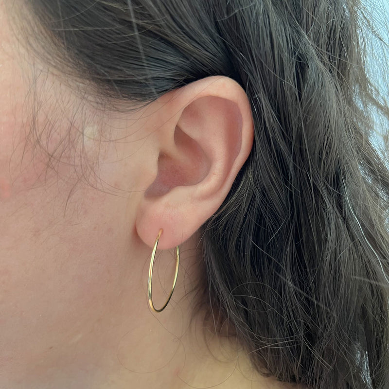 Brinco Argola Diâmetro 29mm Ouro 18K