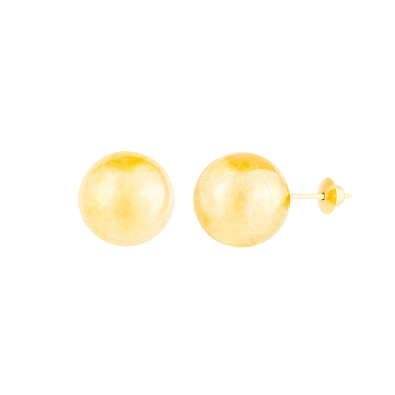 Brinco Bola 10mm Ouro 18K