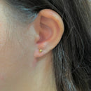 Brinco Bola 3,5mm Ouro 18K