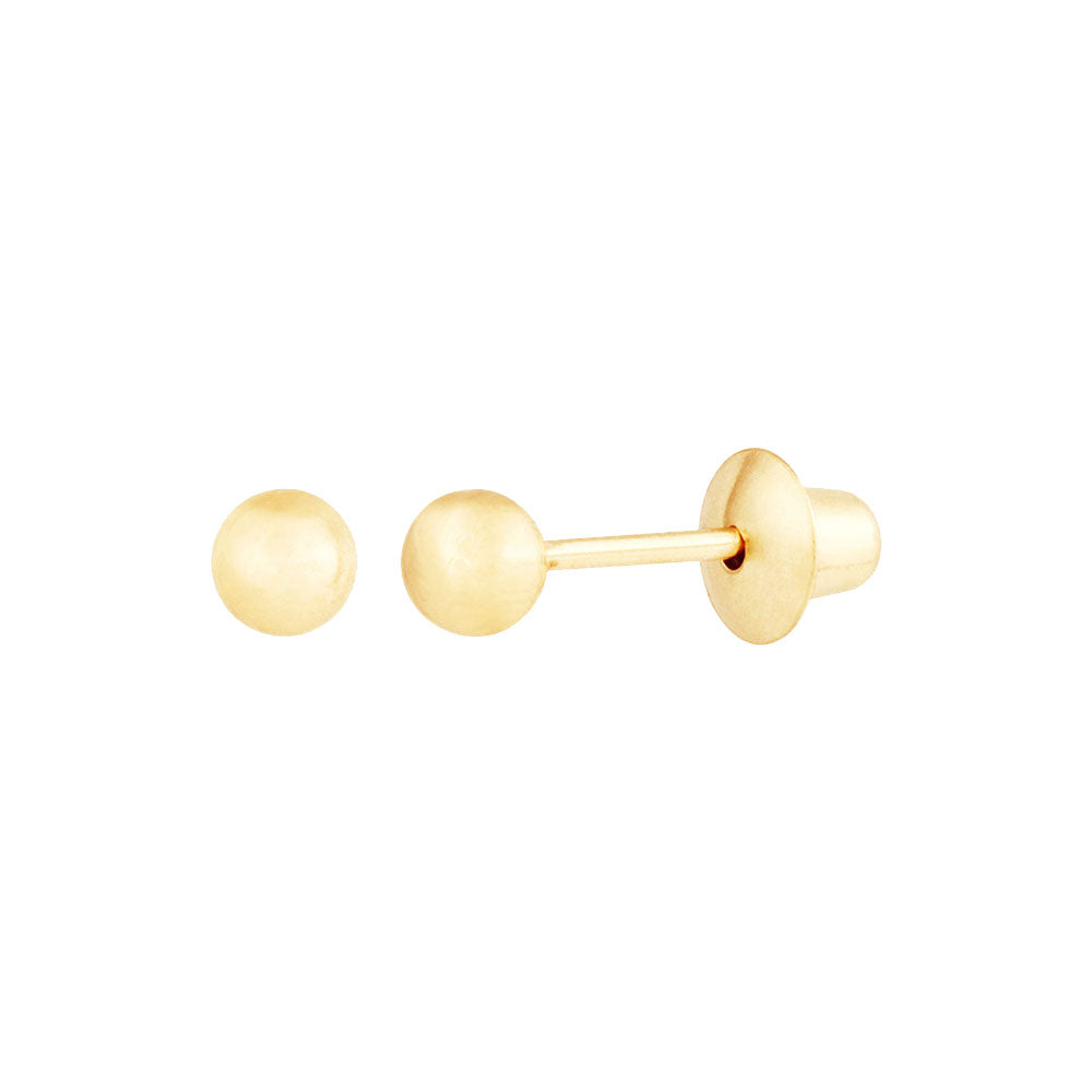 Brinco Bola 2,5mm Ouro 18K