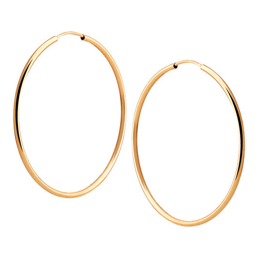 Brinco Argola Diâmetro 9mm Ouro 18K