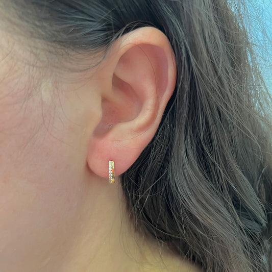 Brinco Argola Diâmetro 12mm Ouro 18K