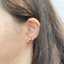 Brinco Bola 7mm Ouro 18K