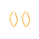 Brinco Argola Quadrada 19mm Ouro 18K