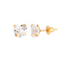 Brinco Coração 6MM Ouro 18K