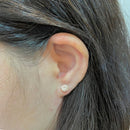 Brinco Solitário 5mm Ouro 18K