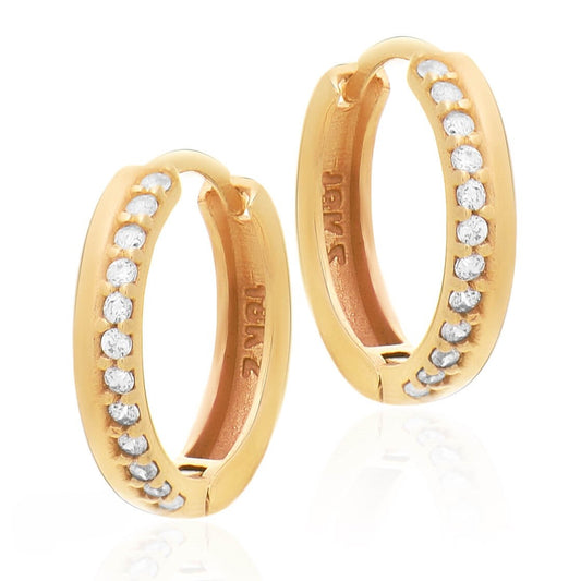 Brinco Argola Diâmetro 12mm Ouro 18K