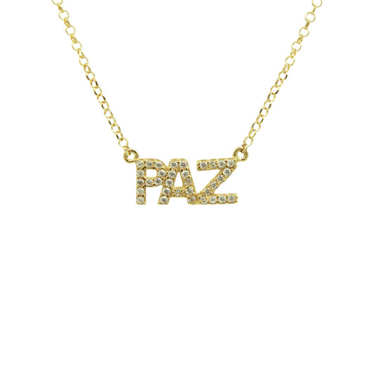 Gargantilha Paz Ouro 18K