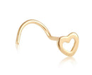Piercing Coração Ouro 18K Nariz / Nostril